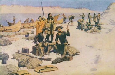 Lewis y Clark en la desembocadura del río Columbia, 1805, de 